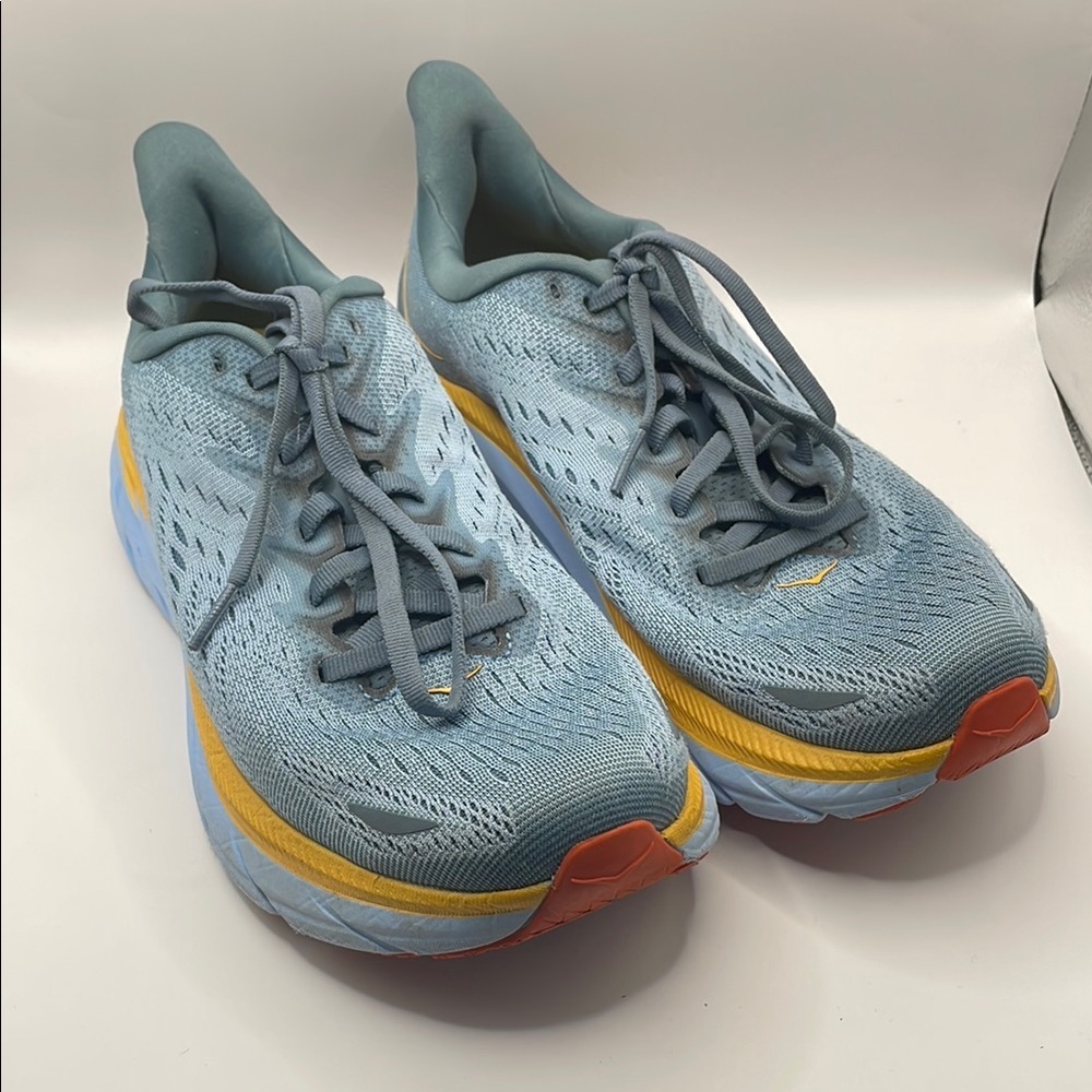 HOKA - men's Blue and Yellow Running Shoes - 8D